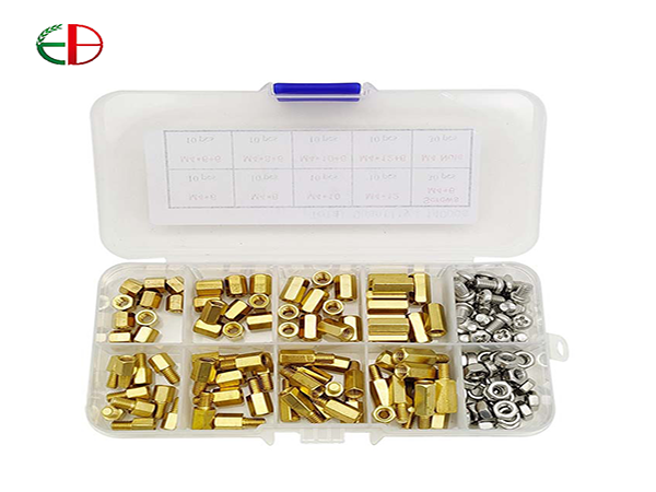 120pcs 180pcs 360pcs M2.5单通双通六角铜柱配螺丝螺母 螺丝组合套装盒装