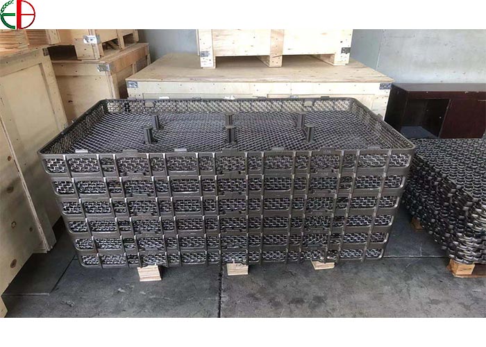 定制 热处理工装 1.4848热处理料框网筛耐热钢料盘